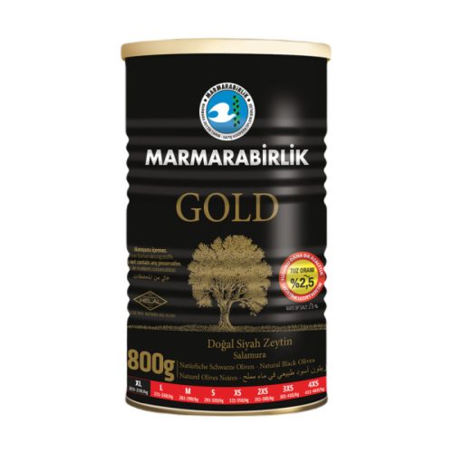 Marmarabirlik Schwarze Oliven XL (gold) 800 gr 