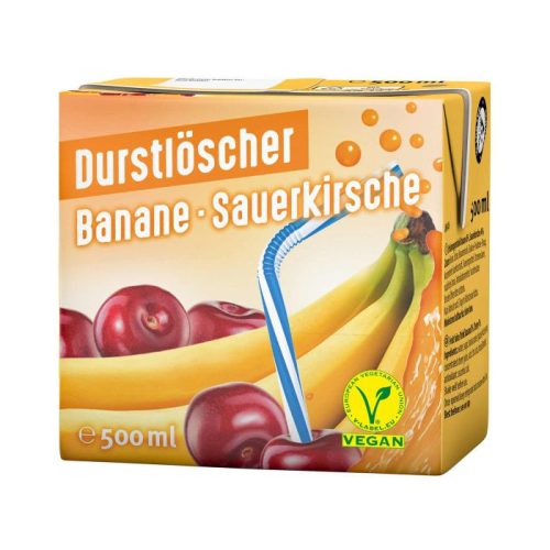 Durstlöscher Banane-Sauerkirsche 500 ml  