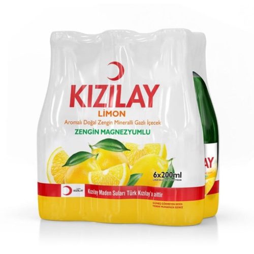 Kızılay Mineralwasser Zitronengeschmack 6x200 ml 