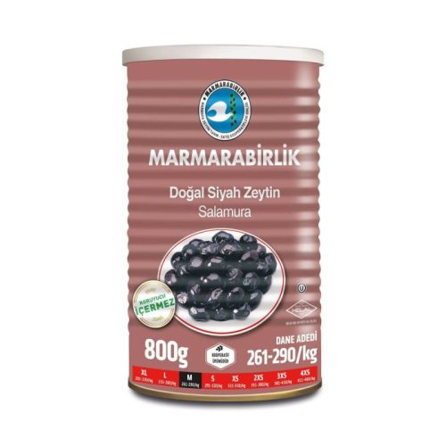 Marmarabirlik Schwarze Oliven (super) 800 gr