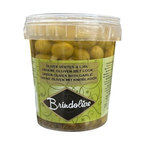 Brindolive grüne Oliven mit Knoblauch 940 gr 