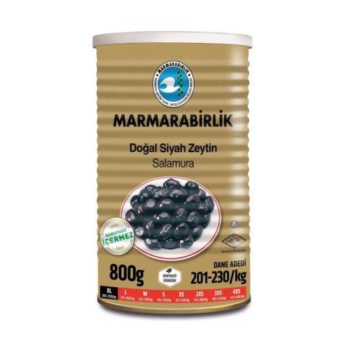 Marmarabirlik Schwarze Oliven (mega) 800 gr 